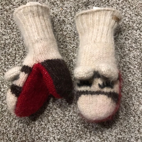 Knit monkey mitts - Picture 2 of 3